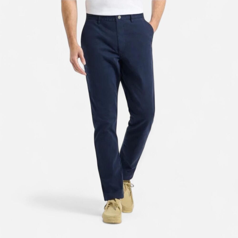 Spoke London men’s casual cotton navy build b chino pants size 36